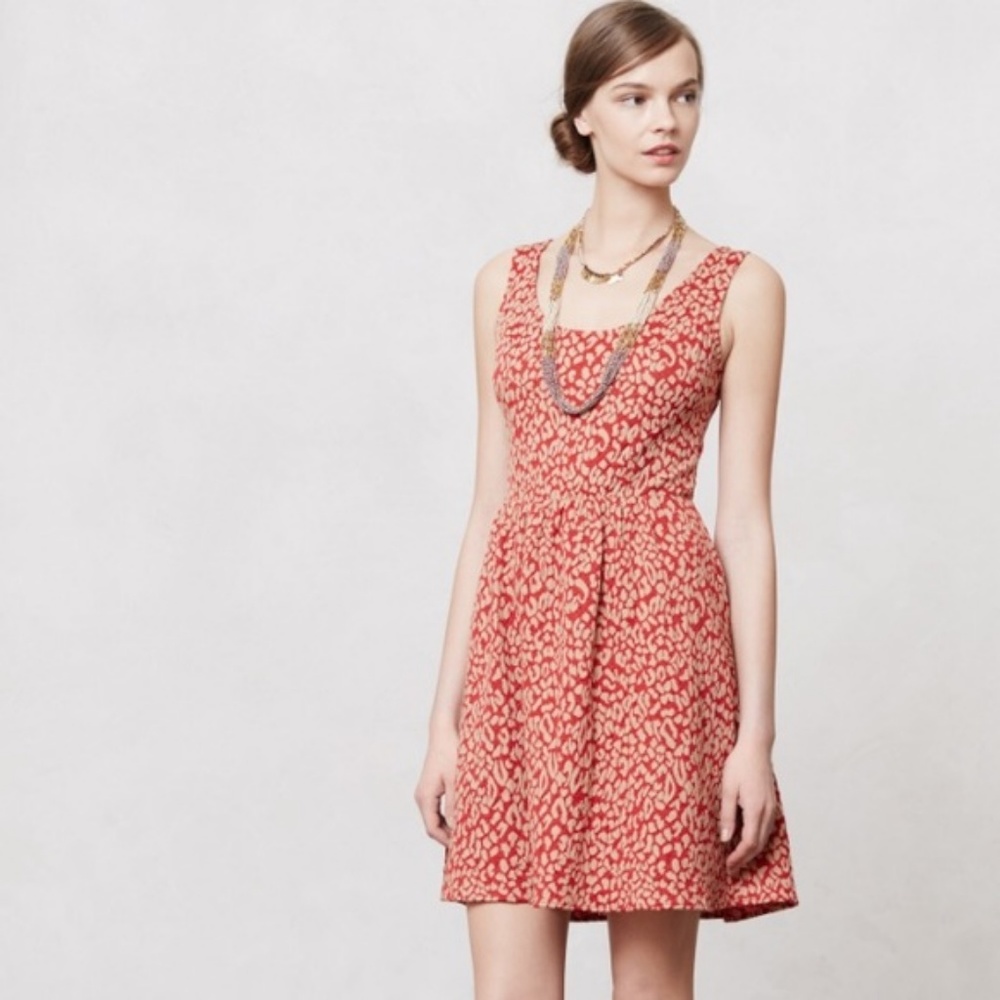 ⭐FINAL DAYS⭐😱 Anthro MAEVE Caldera Leopard Dress